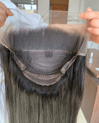 Queen Hair Inc Lace Frontal Wigs 13x4 Body Wave Human Hair Wigs 250% 180% Density #1B Natural Color