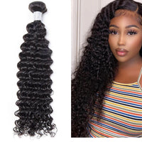 Queen Hair Grade 9A Uprocessed Human Hair Bundles 1pcs straight/body wave/deep wave/ water wave