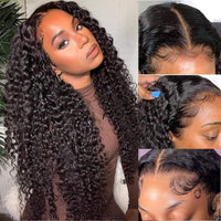 Queen Hair Inc 10a+ 150% 13x4 Lace Frontal Wigs Deep Wave #1B
