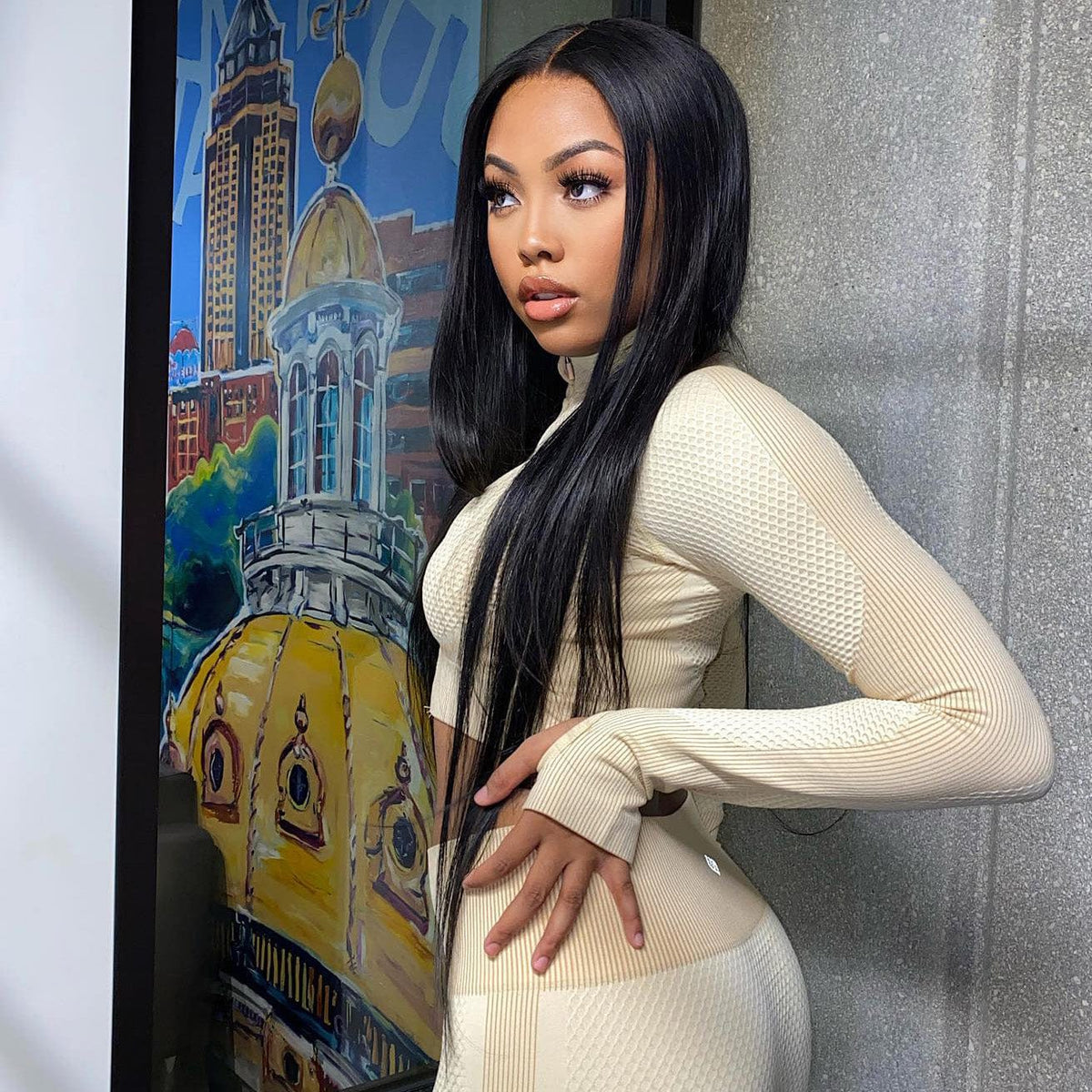 Queen Hair Inc Queenhair 13x4 Lace Frontal Human Hair Straight Wigs Lace Front Natural Color Pre Plucked 150% 180% Density